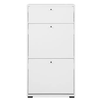 Skrinka na topánky LINZI 2 biela 3