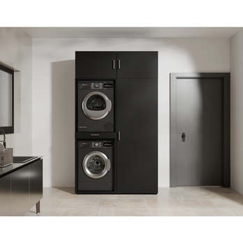 Skriňa na práčku a sušičku LIRA 61 čierna 5