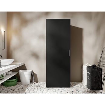 Skriňa na upratovacie pomôcky LIRA 63 čierna 1