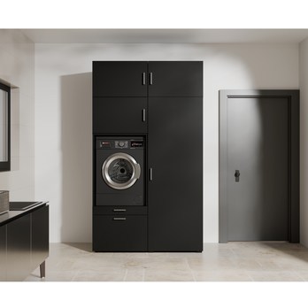 Skriňa na upratovacie pomôcky LIRA 63 čierna 4