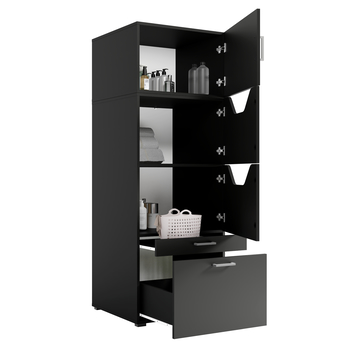 Kúpeľňová skriňa LIRA 64 čierna 4