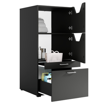 Kúpeľňová skriňa LIRA 64 čierna 2