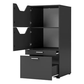 Kúpeľňová skriňa LIRA 64 čierna 3