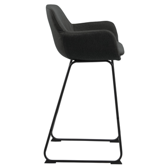 Barová stolička LISA sivá/čierna 2