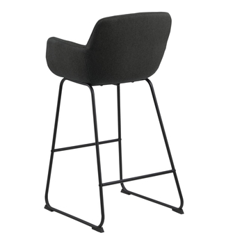 Barová stolička LISA sivá/čierna 3