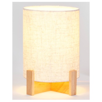 Stolná lampa LISA béžová/borovica 1