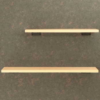 Nástenná polica LISAL buk, šírka 50 cm 2