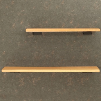 Nástenná polica LISAL dub, šírka 100 cm 5