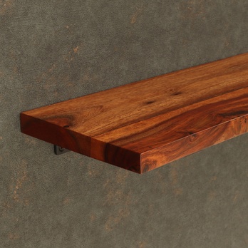 Nástenná polica LISAL palisander, šírka 125 cm 3