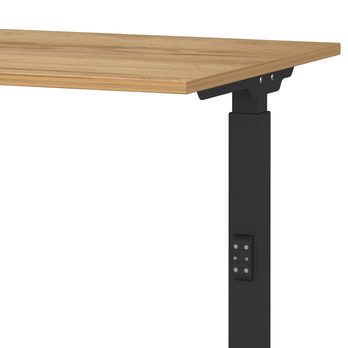 Pracovný stôl  LISSABON 2 čierna/dub navarra, šírka 120 cm 2
