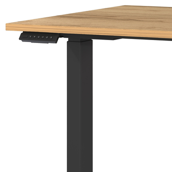 Pracovný stôl LISSABON čierna/dub navarra, šírka 120 cm 2