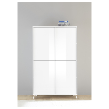 Komoda  LIVING 1 biela lesklá 1