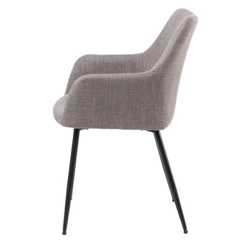 Jedálenská stolička LIZZY sivohnedá/čierna 3