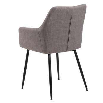 Jedálenská stolička LIZZY sivohnedá/čierna 4