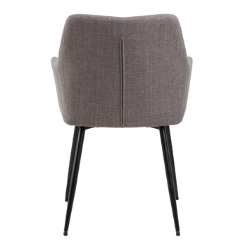 Jedálenská stolička LIZZY sivohnedá/čierna 5