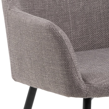 Jedálenská stolička LIZZY sivohnedá/čierna 6