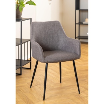 Jedálenská stolička LIZZY sivohnedá/čierna 9