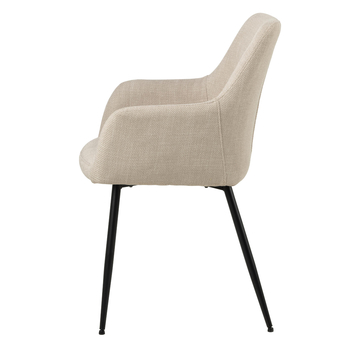 Jedálenská stolička LIZZY béžová/čierna 3