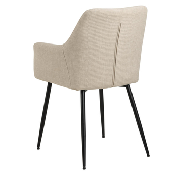 Jedálenská stolička LIZZY béžová/čierna 4