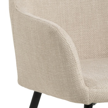 Jedálenská stolička LIZZY béžová/čierna 6