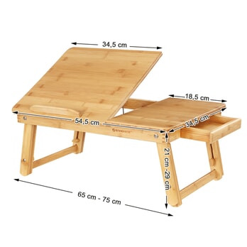 Stolík na laptop LLD01N bambus 3