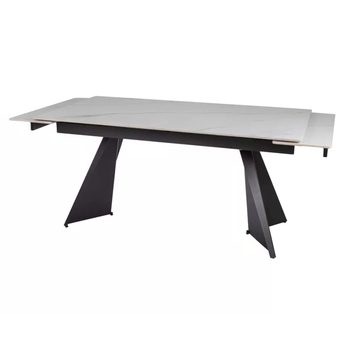 Jedálenský stôl LOCUNA biela/čierna 3