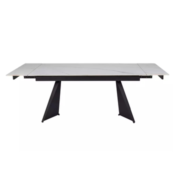 Jedálenský stôl LOCUNA biela/čierna 4