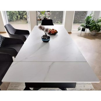 Jedálenský stôl LOCUNA biela/čierna 6