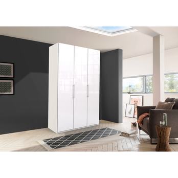 Šatníková skriňa LOFT 567 biela lesklá, 2-dverová 1