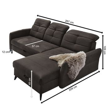 Sedacia súprava LOFT tmavohnedá 6