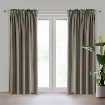 Záves LOGAN 3 tmavobéžová, 135x270 cm 2