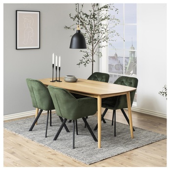 Jedálenská stolička LOLA tmavozelená 1