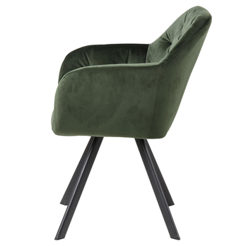 Jedálenská stolička LOLA tmavozelená 3
