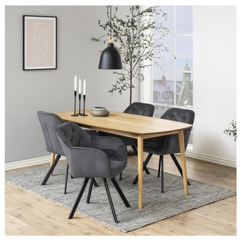 Jedálenská stolička LOLA tmavosivá 1