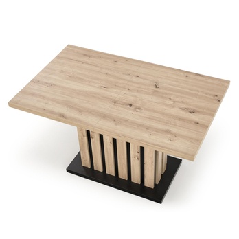 Jedálenský stôl LOMILLU 160 dub artisan/čierna 5