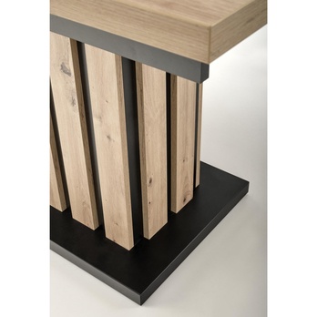 Jedálenský stôl LOMILLU 160 dub artisan/čierna 8