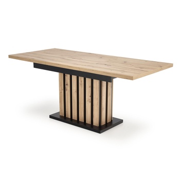 Jedálenský stôl LOMILLU dub artisan/čierna 2