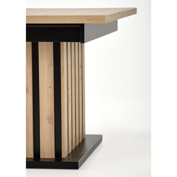 Jedálenský stôl LOMILLU dub artisan/čierna 7