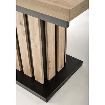 Jedálenský stôl LOMILLU dub artisan/čierna 8