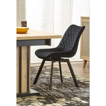 Jedálenský stôl LOMILLU dub artisan/čierna 12