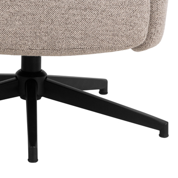 Kreslo s podnožkou LONDON béžová 7