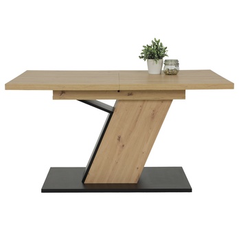 Jedálenský set LONE dub artisan/antracitová 9