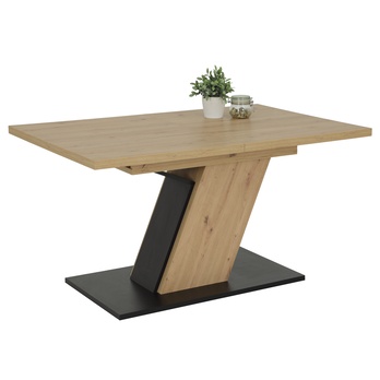 Jedálenský set LONE dub artisan/antracitová 10