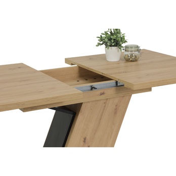 Jedálenský set LONE dub artisan/antracitová 12