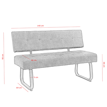 Jedálenský set LONE dub artisan/antracitová 14