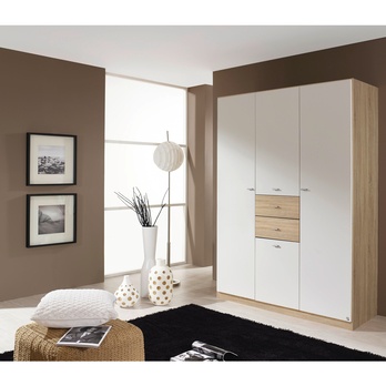 Šatníková skriňa LORELEI I dub sonoma/alpská biela, šírka 136 cm 1