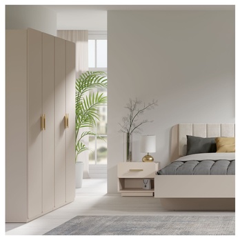 Šatníková skriňa LORENZ piesková 1