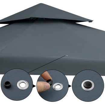 Záhradný altán LORGA antracitová 4