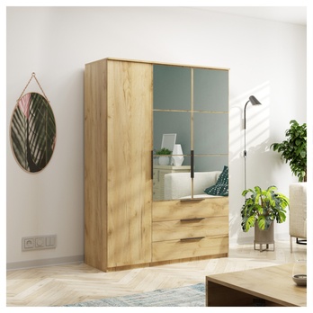 Šatníková skriňa LORNA II dub craft 1