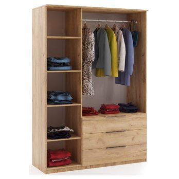 Šatníková skriňa LORNA II dub craft 2